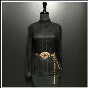 🌟XIAWEIWI Blace Lace Stylish Top(Sz M/L)